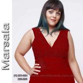 Vestido de festa longo marsala plus size