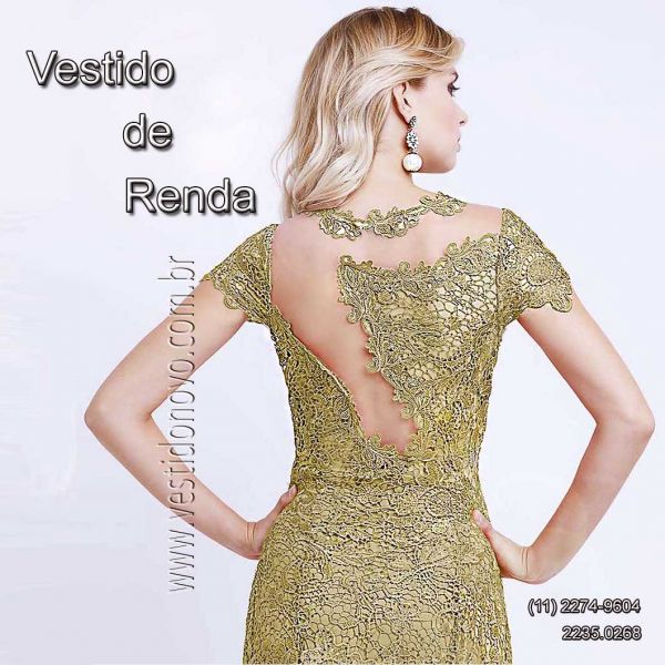 Vestido de renda, nude da CASA DO VESTIDO NOVO, aclimação / vila mariana