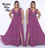 Vestido roxo mãe de noivo, plus size da LOJA VESTIDO NOVO