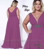 Vestido roxo mãe de noivo, plus size da LOJA VESTIDO NOVO