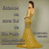 Vestido sereia dourado, mãe de noiva, loja em São Paulo